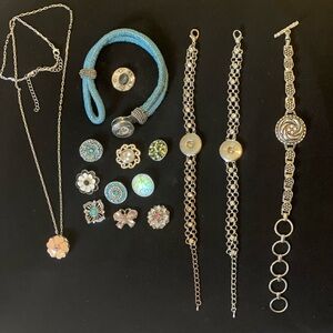 Lot of Snap Snappy Jewelry Bracelets Necklace